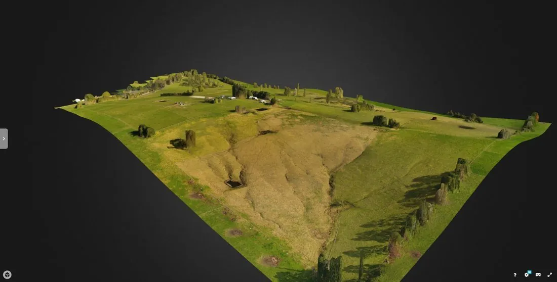 3D photogrammetric model agricultural site