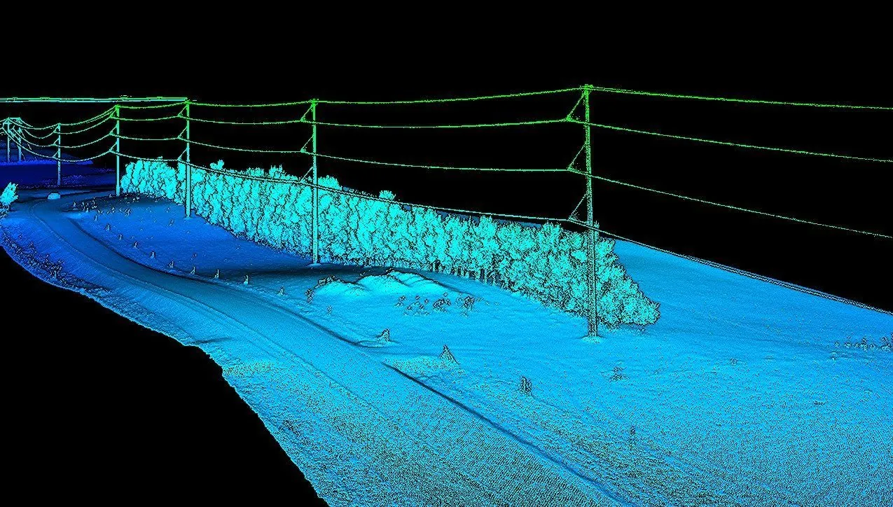 LiDAR vegetation encroachment survey