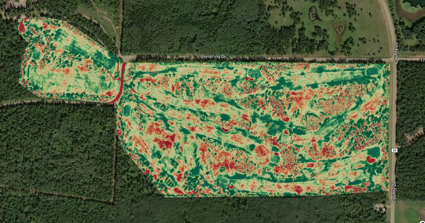 NDVI multispectral golf course turf health